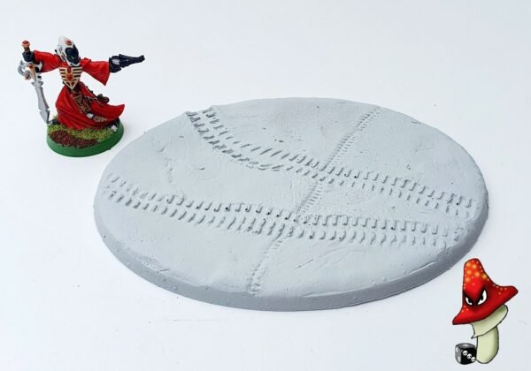 120mm Tire Track, Oval Resin Base,40k sci-fi battlefield scenic base - Image 2