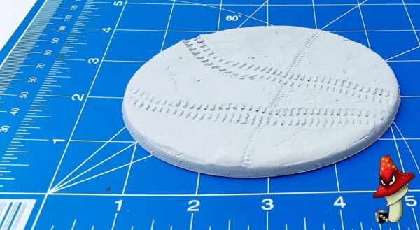 120mm Tire Track, Oval Resin Base,40k sci-fi battlefield scenic base - Image 5