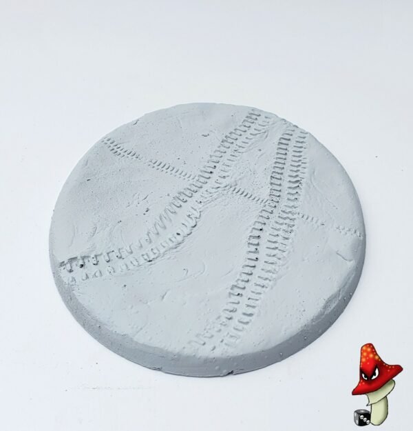 120mm Tire Track, Oval Resin Base,40k sci-fi battlefield scenic base - Image 9