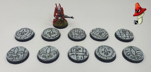 28.5mm resin bases, sisters battle, sororitas, ruined sanctuary, inquisition 40k