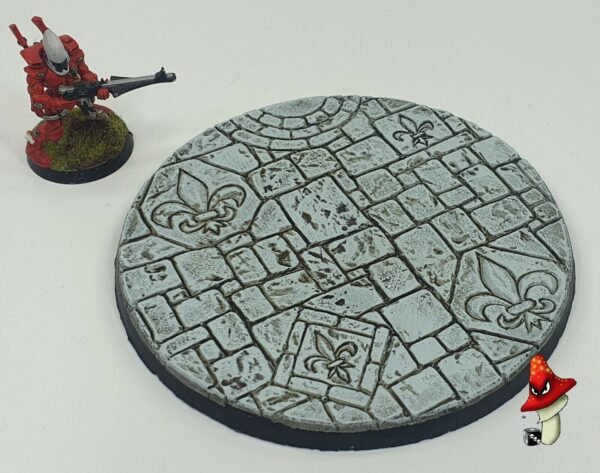 100mm resin base A, sisters battle, sororitas, ruined sanctuary, inquisition 40k