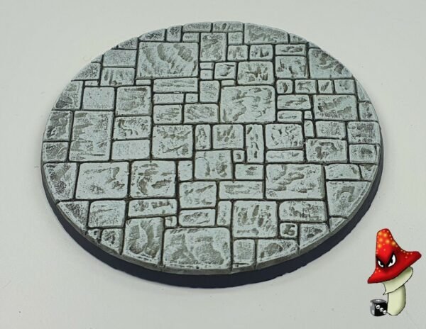 100mm Round Paved Dungeon / Temple Scenic Resin Base Warhammer 40K D&D fantasy - Image 8