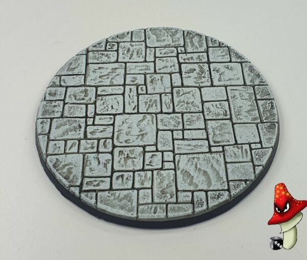 100mm Round Paved Dungeon / Temple Scenic Resin Base Warhammer 40K D&D fantasy - Image 11