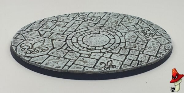 120mm Oval Fleurdelis resin base, sisters battle, sororitas, inquisition 40k, - Image 3