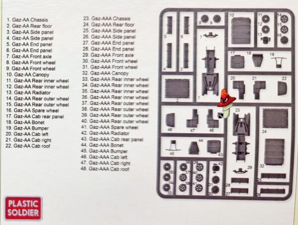 15mm Russian Gaz Trucks  WWII 1 x  Sprue Unboxed Plastic Soldier Company - Image 13