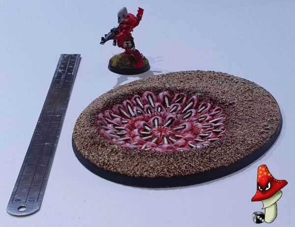 PitBeast 120mm Oval Resin Base scenic tyranid 40k wargames genestealer Mawpit - Image 3