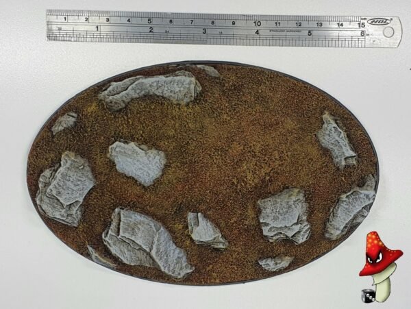 Rock Slate 170mm Oval resin base scenic 40k Warhammer wargames scenery - Image 2