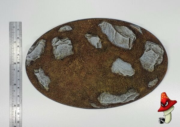 Rock Slate 170mm Oval resin base scenic 40k Warhammer wargames scenery - Image 3