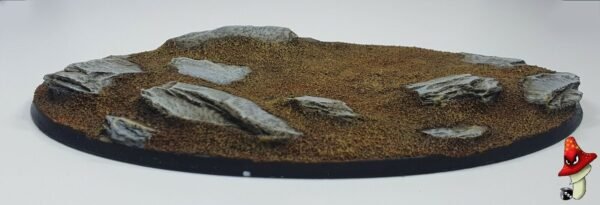 Rock Slate 170mm Oval resin base scenic 40k Warhammer wargames scenery - Image 6