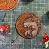 1 x 60mm Ruined Buddha Head Round Resin Base  Warhammer 40k Sigmar ancient AoS - Image 12