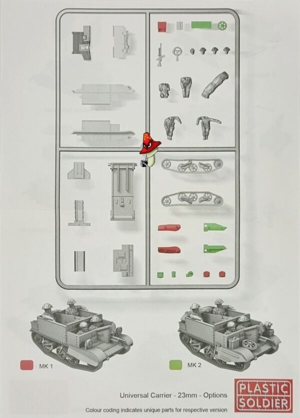 1/72 WW2 British Universal Carrier Plastic Soldier Company 1 x plastic sprue - Image 4