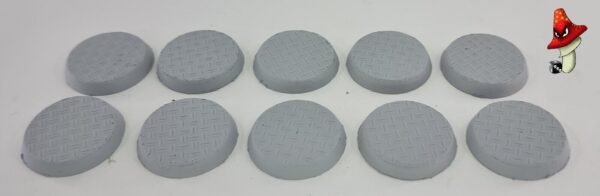 10 X 32mm Double Diamond Tread Plate Metal flooring Round Resin Bases 40k - Image 7