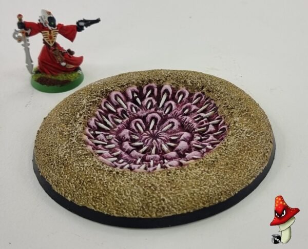 PitBeast 100mm Round Resin Base scenic tyranid 40k wargames genestealer Mawpit