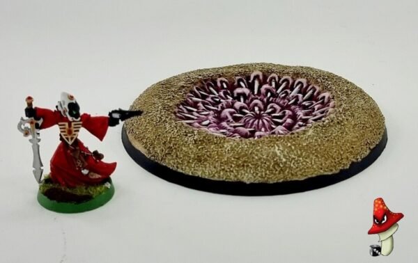 PitBeast 100mm Round Resin Base scenic tyranid 40k wargames genestealer Mawpit - Image 3