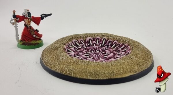 PitBeast 100mm Round Resin Base scenic tyranid 40k wargames genestealer Mawpit - Image 10