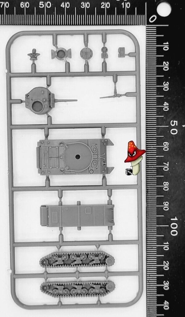 Victrix Sherman M4A3 75mm WWII 1 x plastic sprue loose 12mm 1:144 scale VG12002 - Image 2