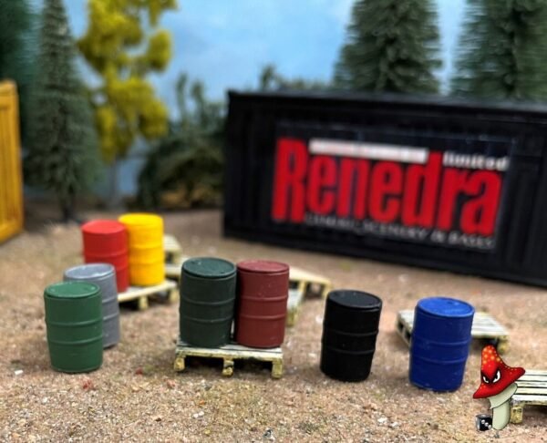 8 x Oil Drums / Barrels Renedra wargames Scenery Terrain 28mm 1/56 scale - Image 12