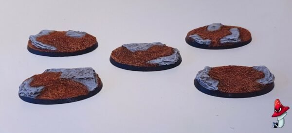 60mm x 35mm Oval Rock/Slate Resin Bases x 5 cavalry Warhammer 40k fantasy GW - Image 4