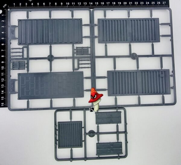 1 Shipping Container & Pallets 20FT Renedra wargames Scenery Terrain 28mm 1/56 - Image 3