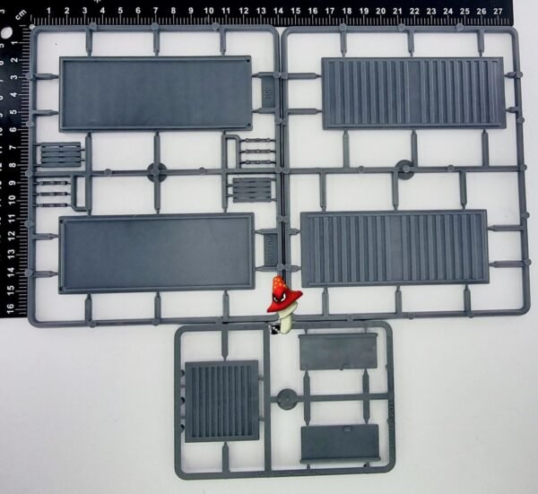 1 Shipping Container & Pallets 20FT Renedra wargames Scenery Terrain 28mm 1/56 - Image 4