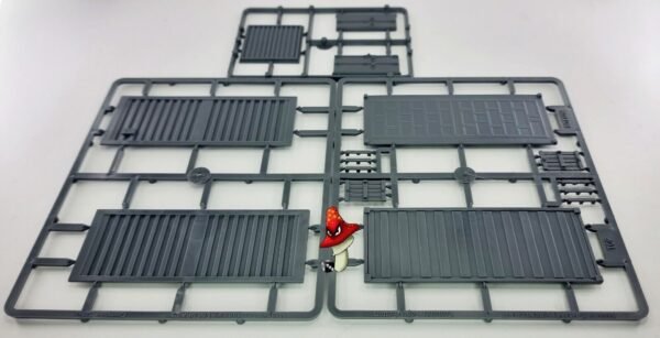 1 Shipping Container & Pallets 20FT Renedra wargames Scenery Terrain 28mm 1/56 - Image 8