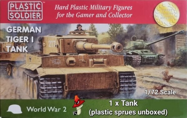 1/72 WW2 German Tiger 1 Tank Plastic Soldier Company 1 x Tank unboxed sprues