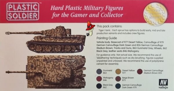 1/72 WW2 German Tiger 1 Tank Plastic Soldier Company 1 x Tank unboxed sprues - Image 10