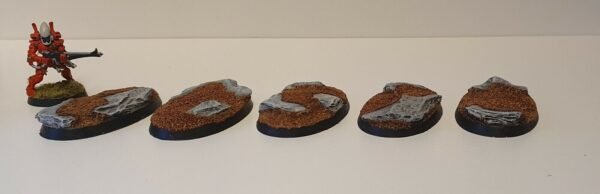 60mm x 35mm Oval Rock/Slate Resin Bases x 5 cavalry Warhammer 40k fantasy GW - Image 10