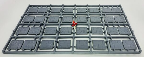 64 20mm x 20mm Paved Effect Bases Wargaming Plastic Bases Renedra - Image 4