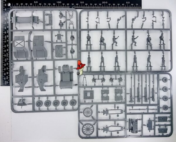 1/72 WW2 Britsh 1 x 25pdr & Morris Tractor Plastic Soldier Company unboxed sprue - Image 2