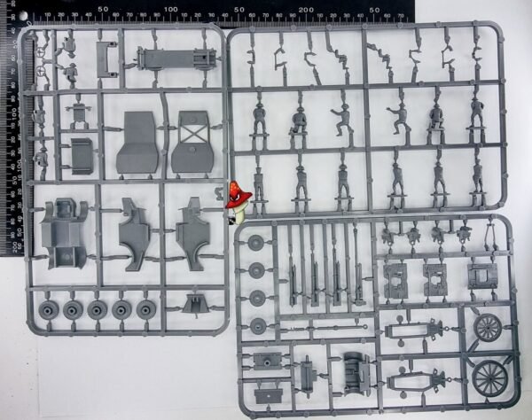 1/72 WW2 Britsh 1 x 25pdr & Morris Tractor Plastic Soldier Company unboxed sprue - Image 3