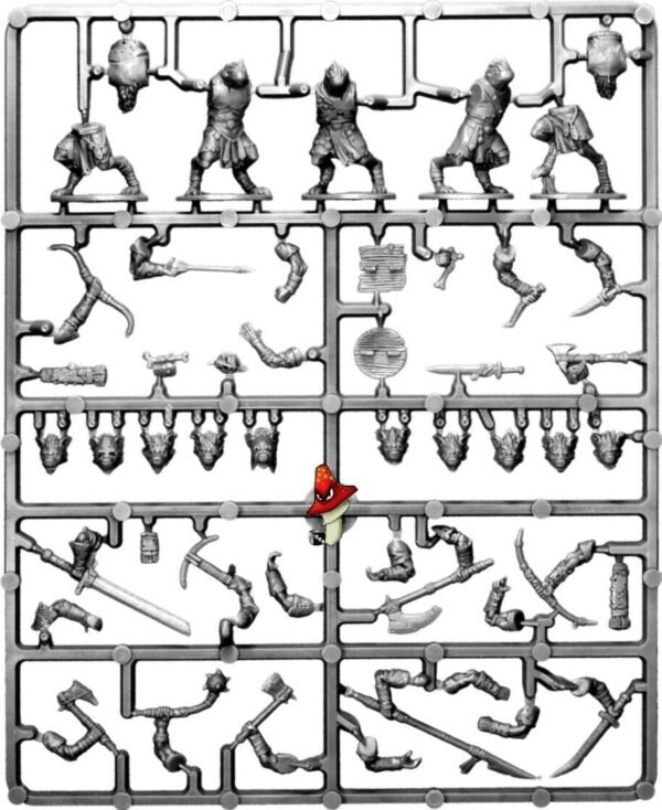 Gnolls Frostgrave 28mm 1/56 scale figures FGVP03 DnD  1 x Plastic Sprue unboxed - Image 5