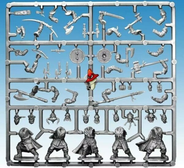 Barbarians Frostgrave FGVP04 28mm 1/56 scale figures 1 x Plastic Sprue unboxed - Image 2