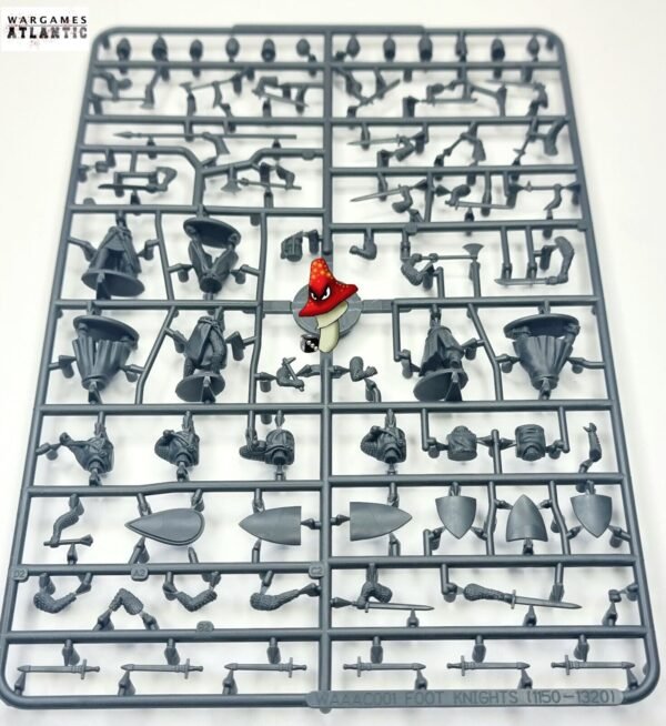 Foot Knights (1150-1320) Wargames Atlantic  28mm 1/56 1 x Plastic sprue Unboxed - Image 9