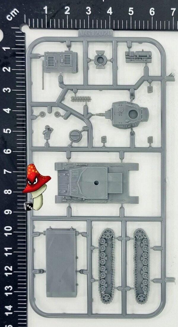 German Panzer IV F Tank 12mm 1:144 scale WWII 1 x sprue unboxed Victrix VG12022 - Image 2