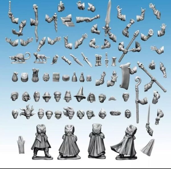 Frostgrave Wizards II 1 x Plastic Sprue unboxed FGVP07 28mm 1/56 scale figures - Image 2