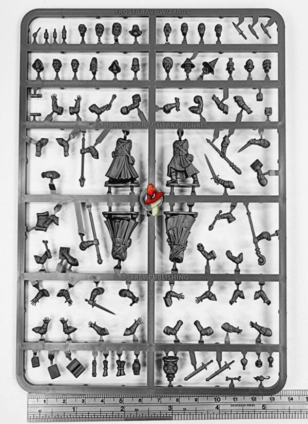 Frostgrave Wizards 1 x Plastic Sprue unboxed FGVP06 28mm 1/56 scale figures - Image 2