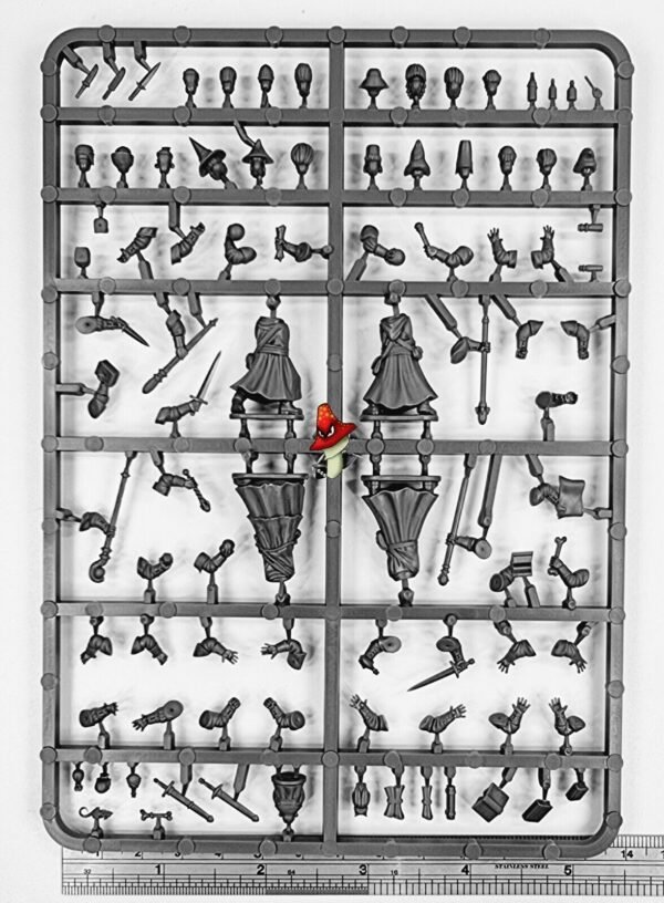 Frostgrave Wizards 1 x Plastic Sprue unboxed FGVP06 28mm 1/56 scale figures - Image 3