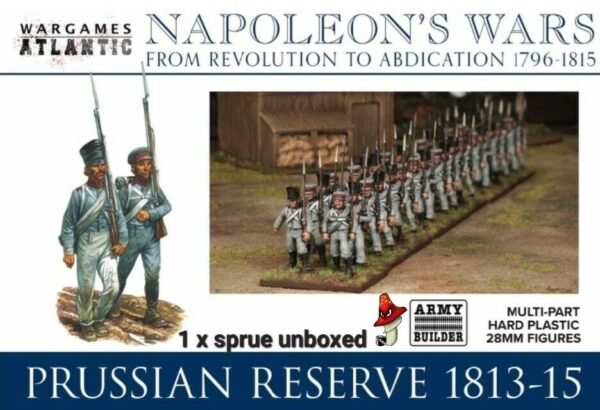 Wargames Atlantic Prussian Reserve (1813-1815) 1/56 28mm 1 x sprue unboxed