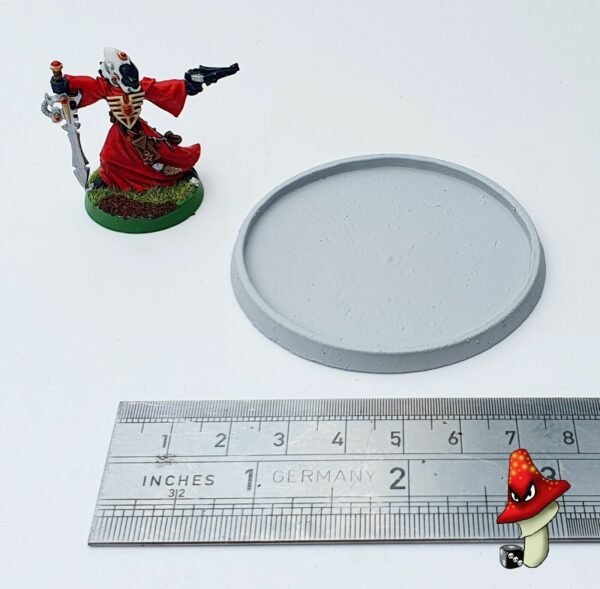 1 x 60mm  Hollow Recessed Blank Round Resin Base ,