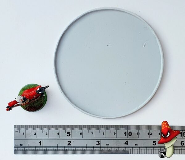 1 x 100mm Round Hollow Recessed Blank Resin Base - Image 2