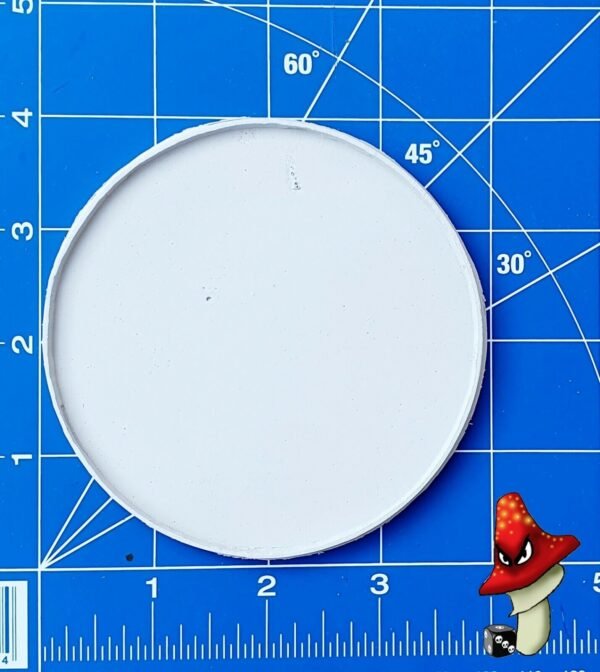 1 x 100mm Round Hollow Recessed Blank Resin Base - Image 5