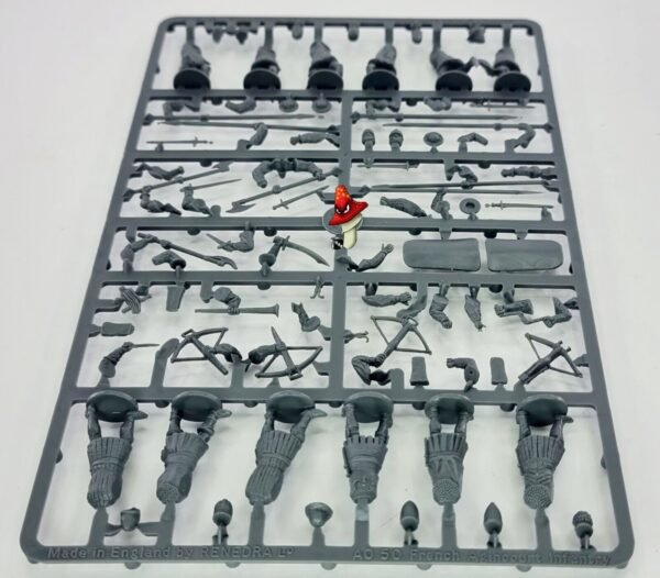 Perry Miniatures Agincourt French Infantry 1415-1429 1 x Sprue unboxed 28mm 1/56 - Image 5