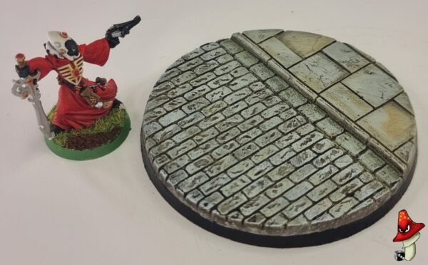 1 x 80mm Cobblestone Resin Bases 40k WWII table top wargames