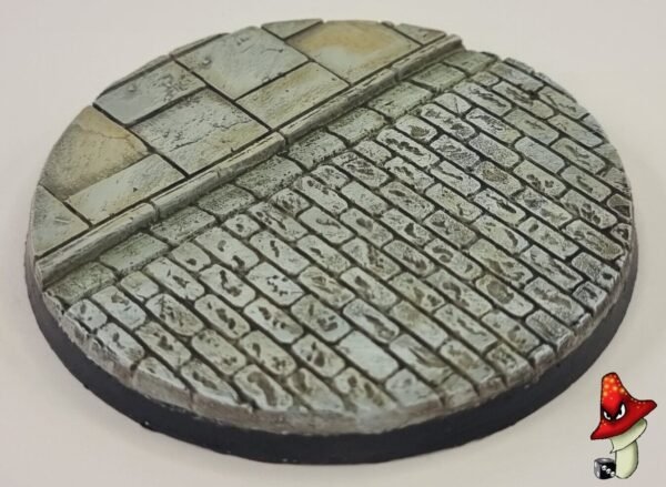 1 x 80mm Cobblestone Resin Bases 40k WWII table top wargames - Image 2