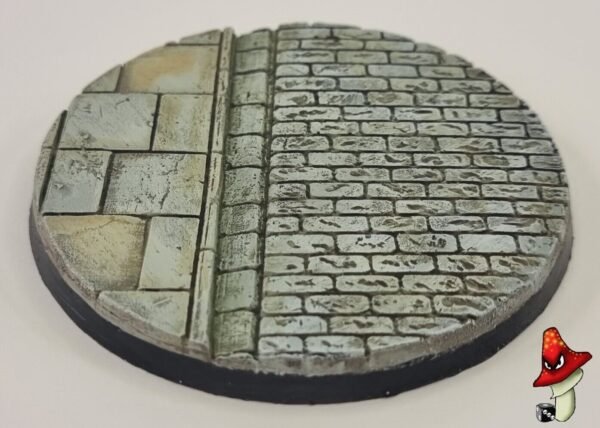 1 x 80mm Cobblestone Resin Bases 40k WWII table top wargames - Image 9