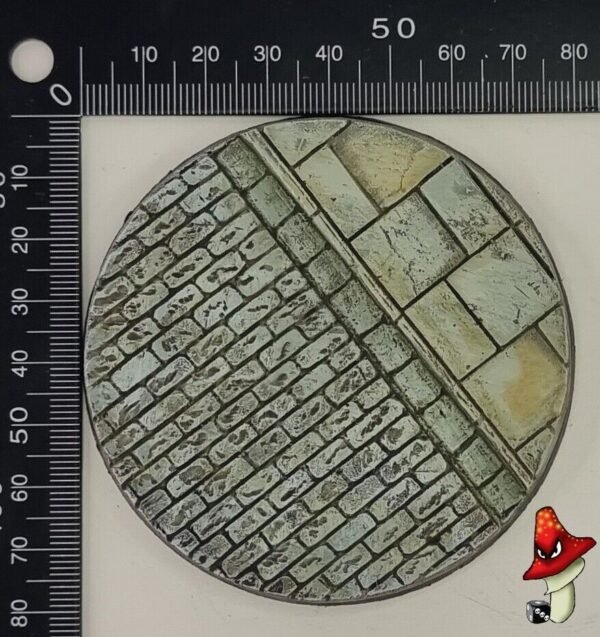 1 x 80mm Cobblestone Resin Bases 40k WWII table top wargames - Image 10