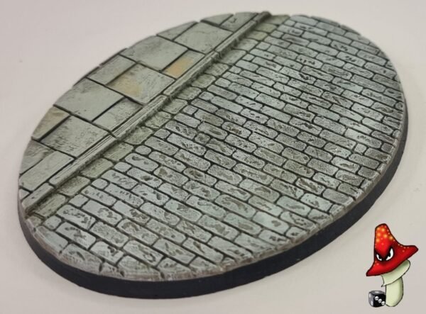 1 x 120mm x 92mm Cobblestone Oval Resin Bases 40k WWII table top wargames - Image 4