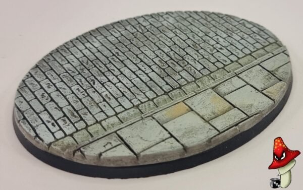 1 x 120mm x 92mm Cobblestone Oval Resin Bases 40k WWII table top wargames - Image 8