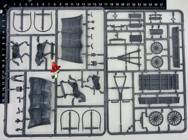 General Purpose Wagon 28mm scale Great Escape Games 2 x sprues Unboxed - Image 3